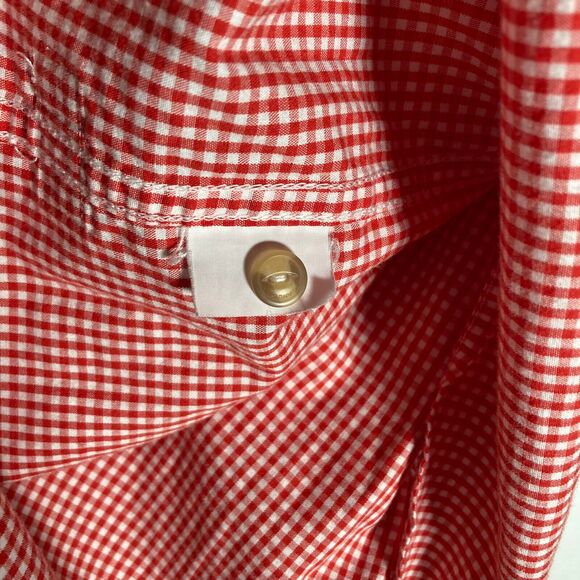 Sean John • Men's Red / Black Plaid Shirt • 100% Cotton Button Down Short Sleeve - Picture 4 of 6